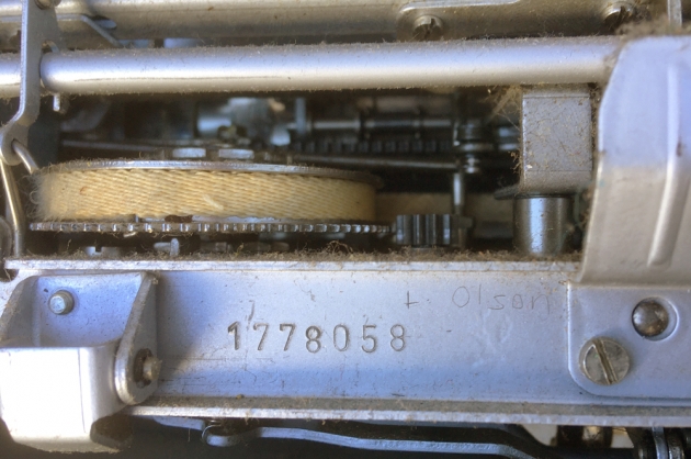 Olympia "SM4" serial number location...