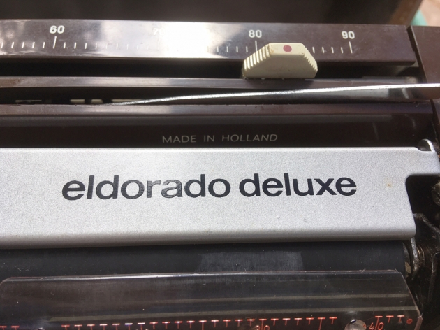 Royal  " Eldorado Deluxe" model name on the top...