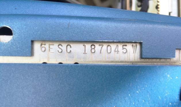 Smith Corona "Coronet Electric 10" serial number location...