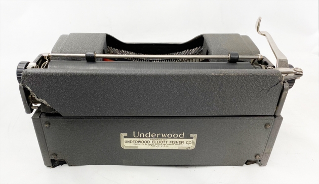 Underwood "Universal"  from the back...