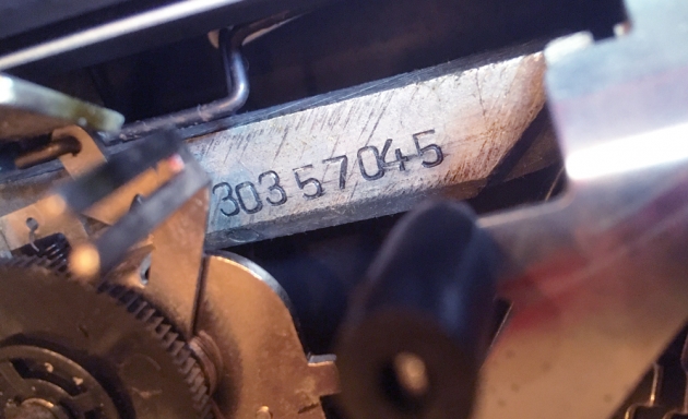 Omega "30" serial number location...