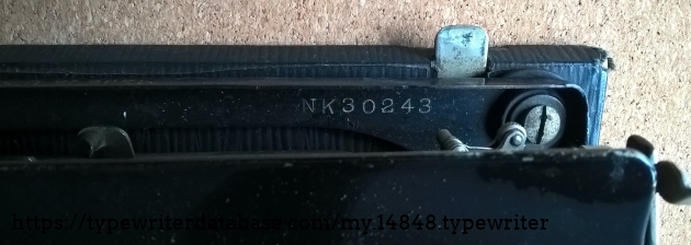Serial number - an April 1923 machine