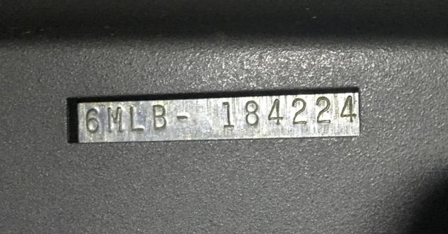 Smith Corona "Galaxie Deluxe" serial number location....