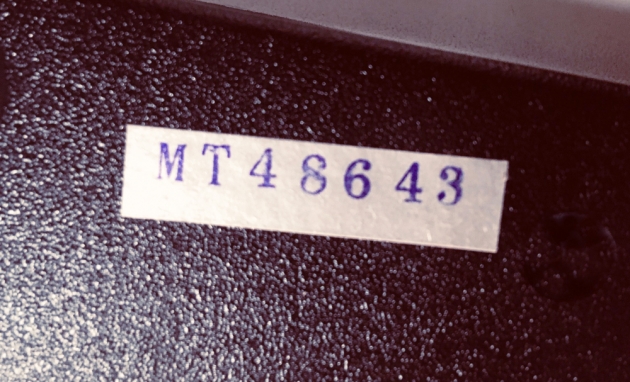 Sears "Communicator" serial number location...