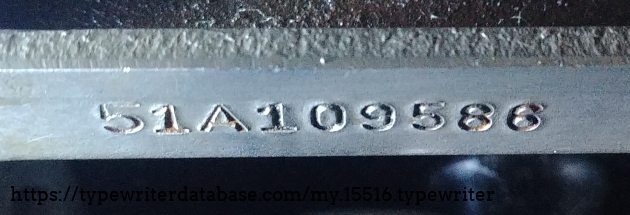Serial Number Straight On