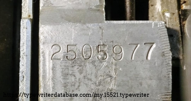 Serial Number2505977