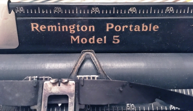 Remington "Portable 5"  from the logo on the top...