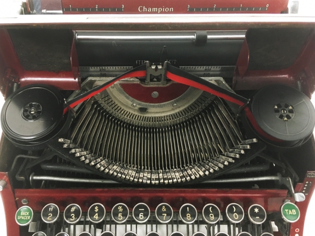 Underwood "Champion"  from under the hood...