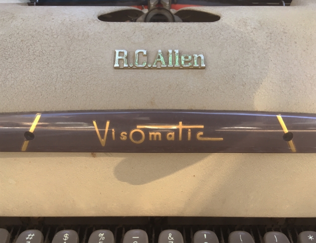 R.C. Allen "VisOmatic A" model logo on the front...