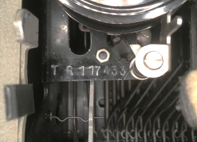 Remington "Travel-Riter" serial number location...