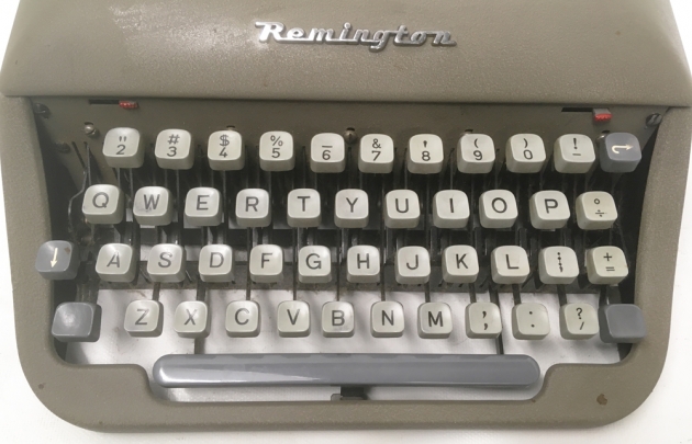 Remington "Travel-Riter" from the keyboard...