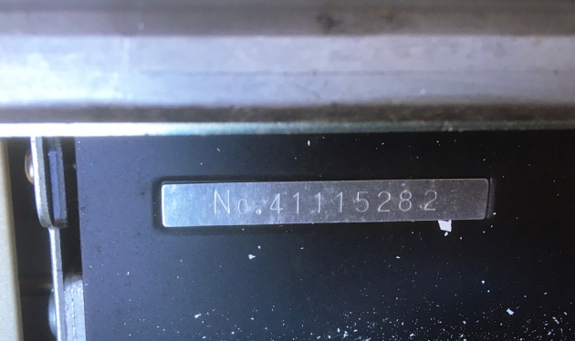 Silver Reed "8550" serial number location...