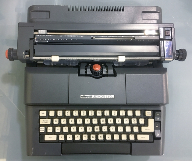 Olivetti "Lexikon 83 DL"  from the top...
