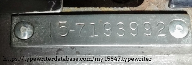 Serial number