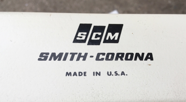 Smith Corona "Corona Seventy"  from the logo on the back...