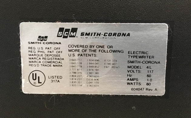 Smith Corona "Enterprise II"  from the sticker on the bottom...