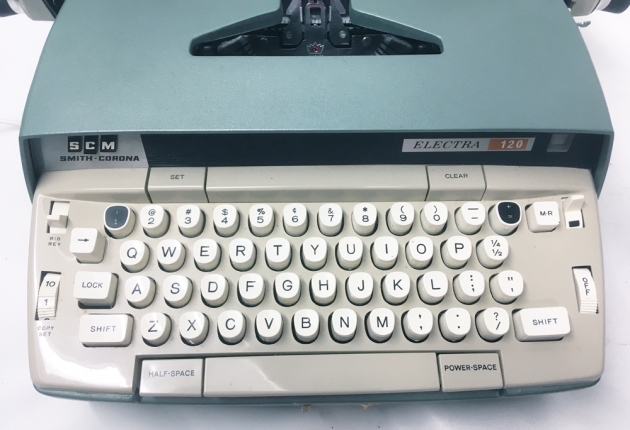 Smith Corona "Electra 120"  from the keyboard...
