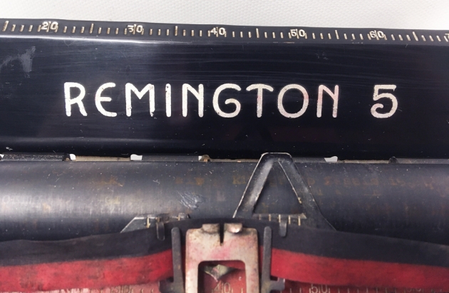 Remington "Model 5 Streamline" from the model  logo on the top...