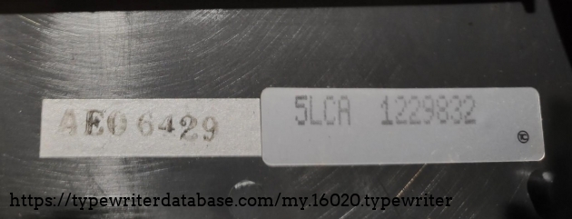 Serial number