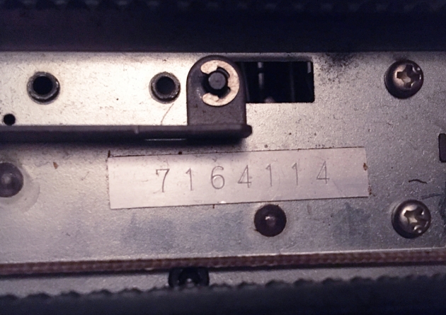 Olympia (Nakajima) "X-L12" serial number location...