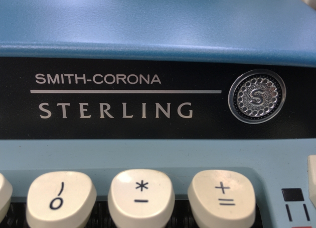 Smith Corona "Sterling" from the model logo on the right side...