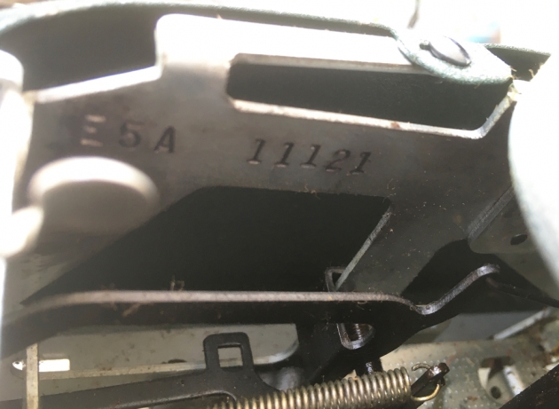 Smith Corona "Enterprise" serial number location...