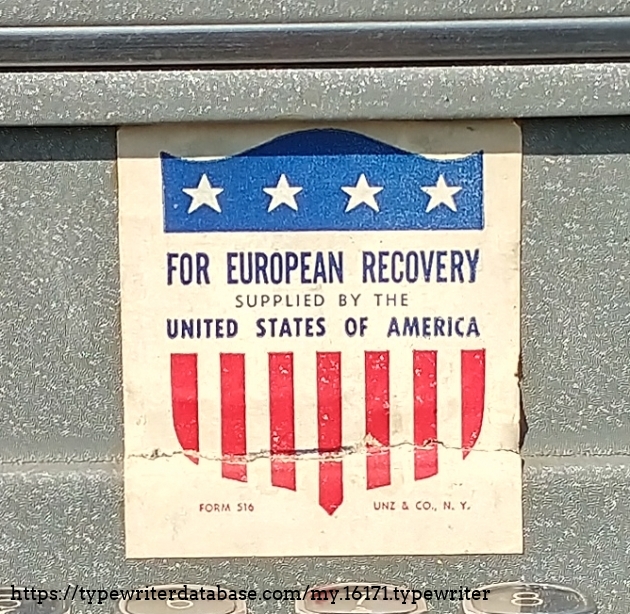 Larger image of the Marshall plan sticker