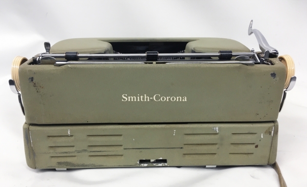 Smith Corona "Electric Portable" from the back...