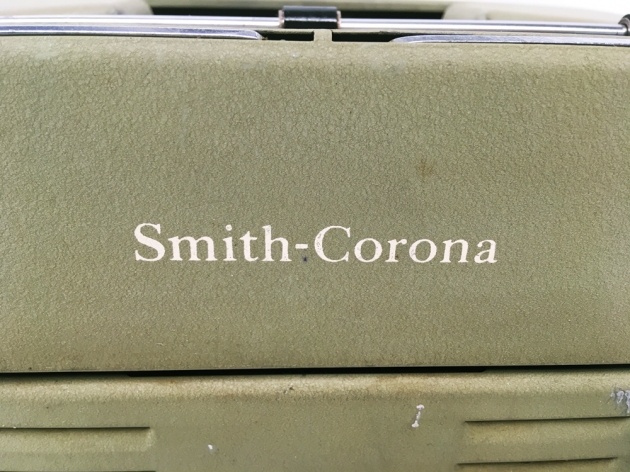 Smith Corona "Electric Portable" from the back...(detail)
