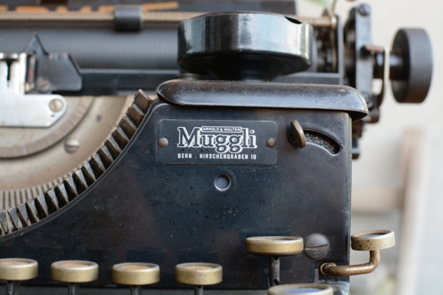 Muggli seems to have been the first address for typewriters in Bern. It feels like half of my machines have a Muggli plaque somewhere.