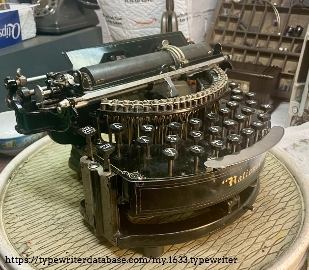 With a new spacebar made by Ron Wild.