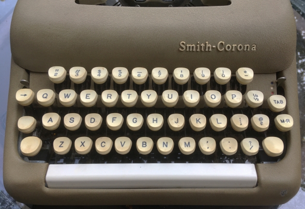 Smith Corona "Sterling" from the keyboard...