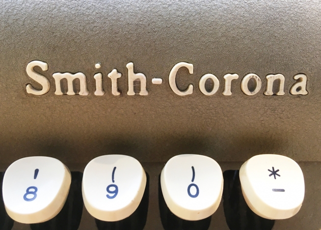 Smith Corona "Sterling" from the maker logo on the front...