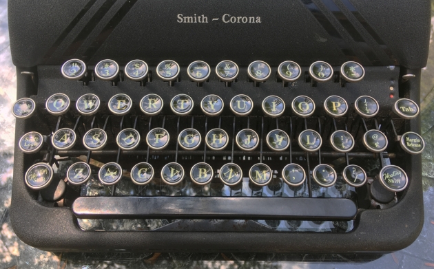 Smith Corona "Silent" from the keyboard...