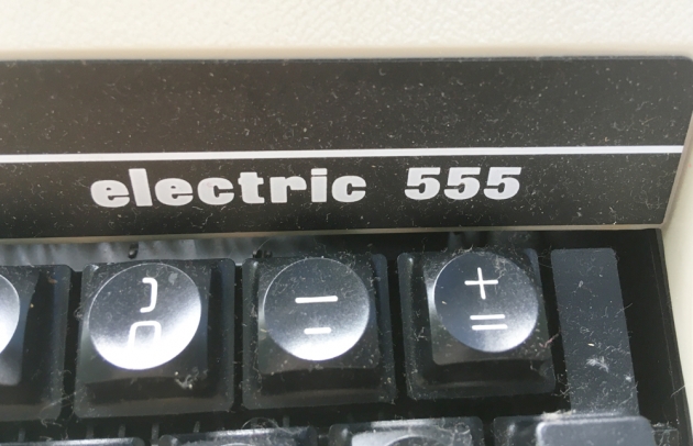 Underwood "Electric 555"  from the model logo on the front...