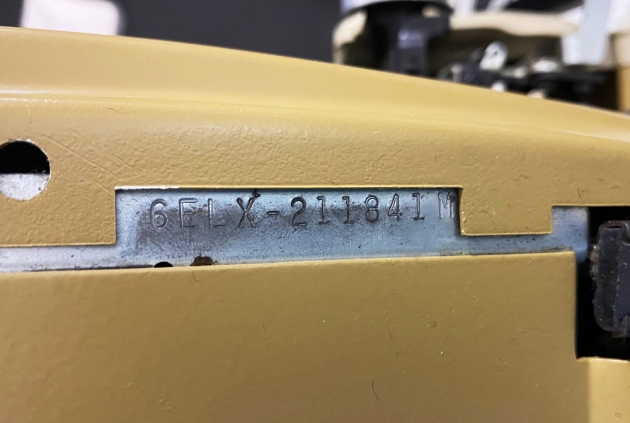 Smith Corona "Coronet Super 12" serial number location... Smith Corona "Coronet Super 12" serial number location...