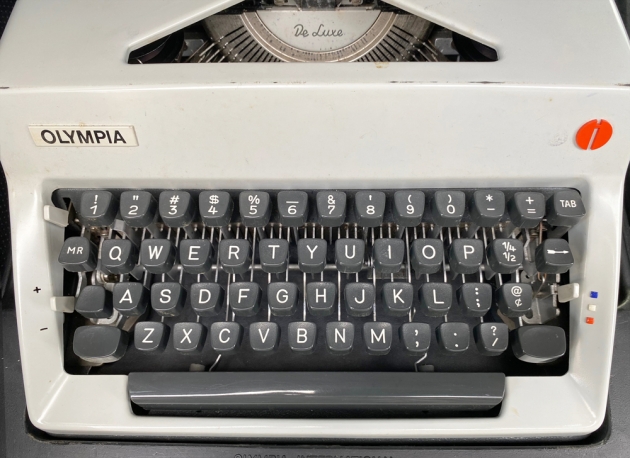 "Olympia SM9" from the keyboard...