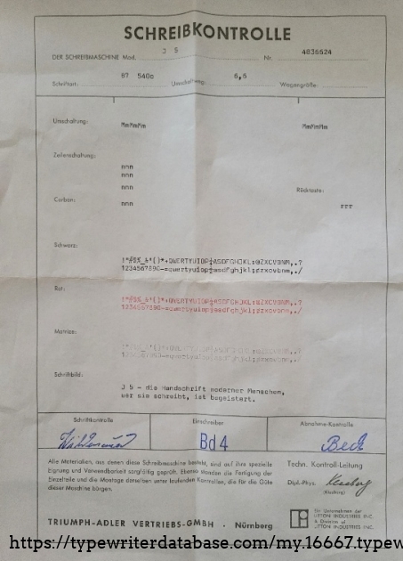 Original paperwork from factory.