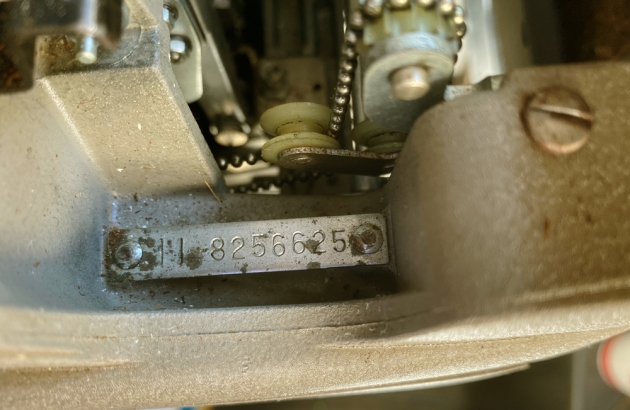 Underwood "Golden Touch" serial number location...