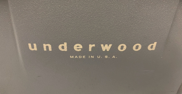 Underwood "Golden Touch" from the back...(logo detail)