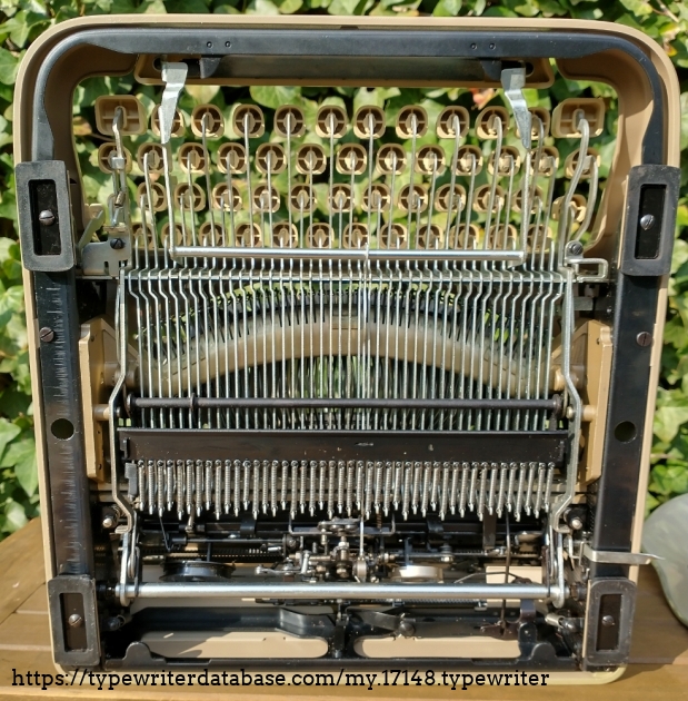 Bottom of the typewriter