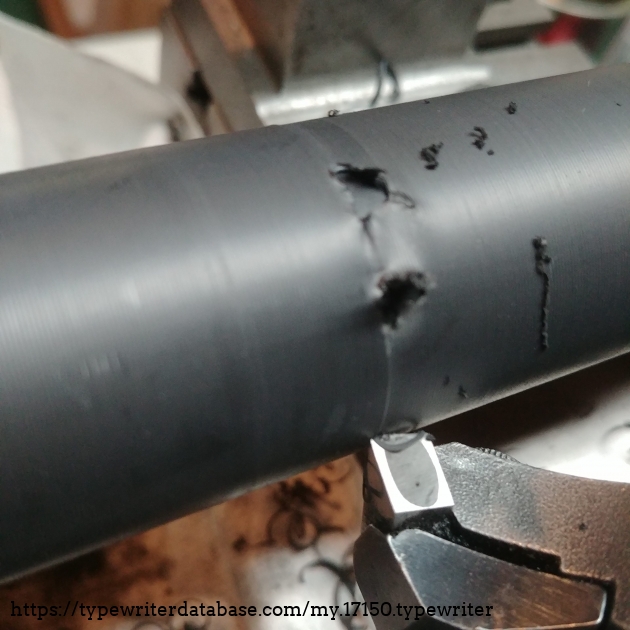 All was going well on what I thought was the final pass, when suddenly, the now thinner outside layer ripped. Darnnnn!