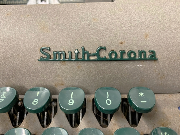 Smith-Corona "Sterling" from the maker logo on the top...