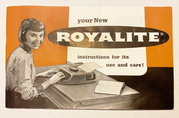 Royal "Royalite" the original manual...