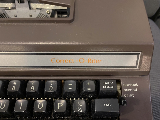Brother "Correct-O-Riter" from the model logo on the front...