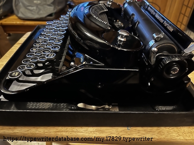 1937 Remington Noiseless Portable Typewriter Right Side