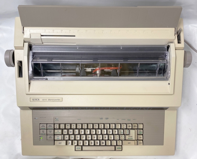 Xerox "6010 Memorywriter" from the top...
