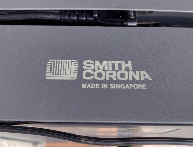 Smith Corona "SL 470"  from the maker logo on the back...