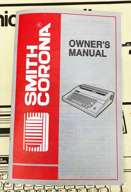 Smith Corona "SL 470"  instruction manual ...