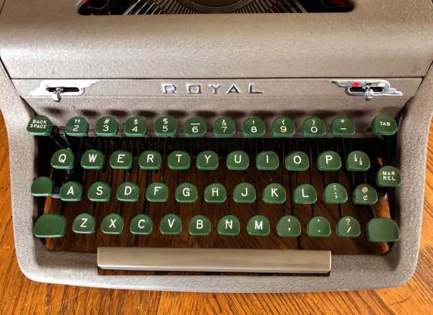 The keyboard after cleaning but before waxing.